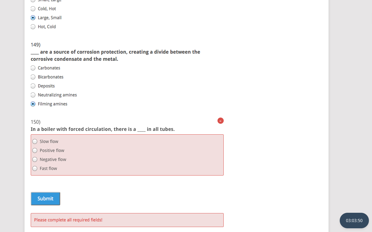 3B1 Power Engineering Multiple Choice Exam Practice Questions